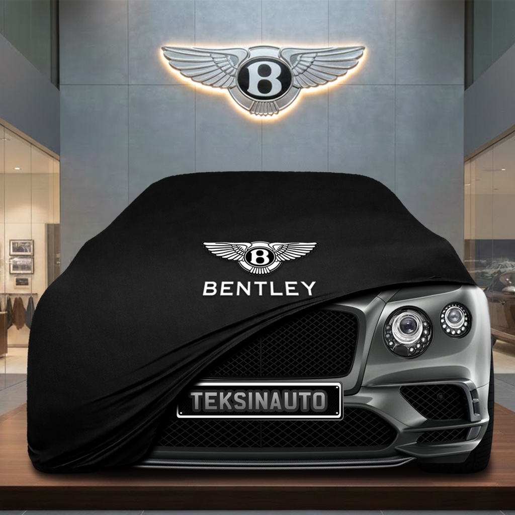 BENTLEY CONTİNENTAL GTC GEN 1 2006-2011 Custom Fit Indoor Car Cover Soft Stretch Black Gray Blue Red Dust Protection Garage Cover Laser Cut + Bag - Black