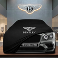 BENTLEY MULSANNE 2010-2016 Custom Fit Indoor Car Cover Soft Stretch Black Gray Blue Red Dust Protection Garage Cover Laser Cut + Bag - Black