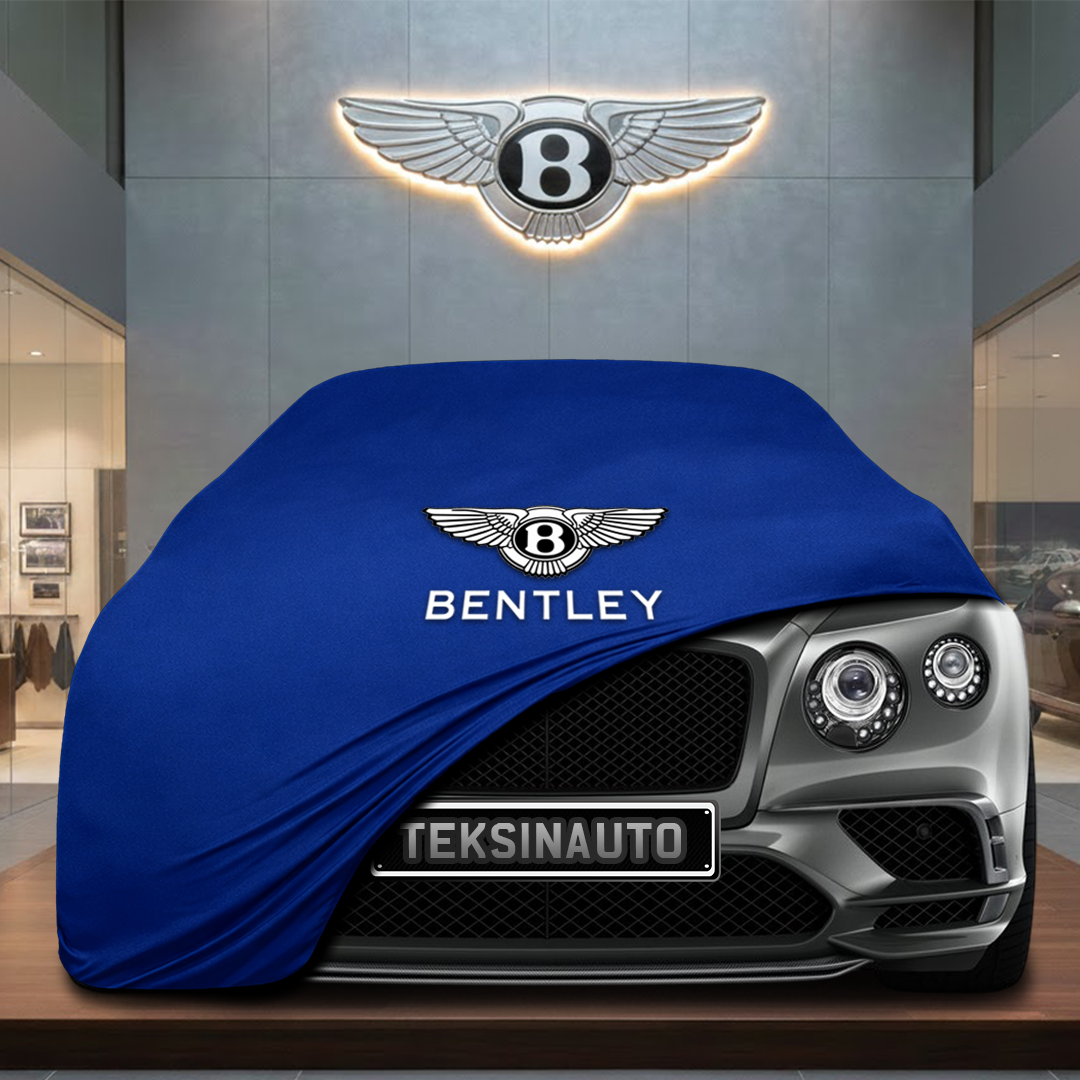 BENTLEY CONTİNENTAL 1992-1996 Custom Fit Indoor Car Cover Soft Stretch Black Gray Blue Red Dust Protection Garage Cover Laser Cut + Bag - Blue