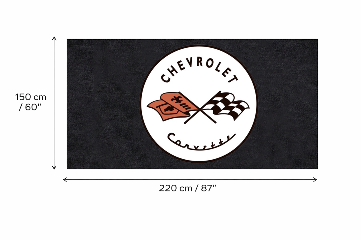 Premium Corvette Garage Rug – 5x7 ft (60x87")