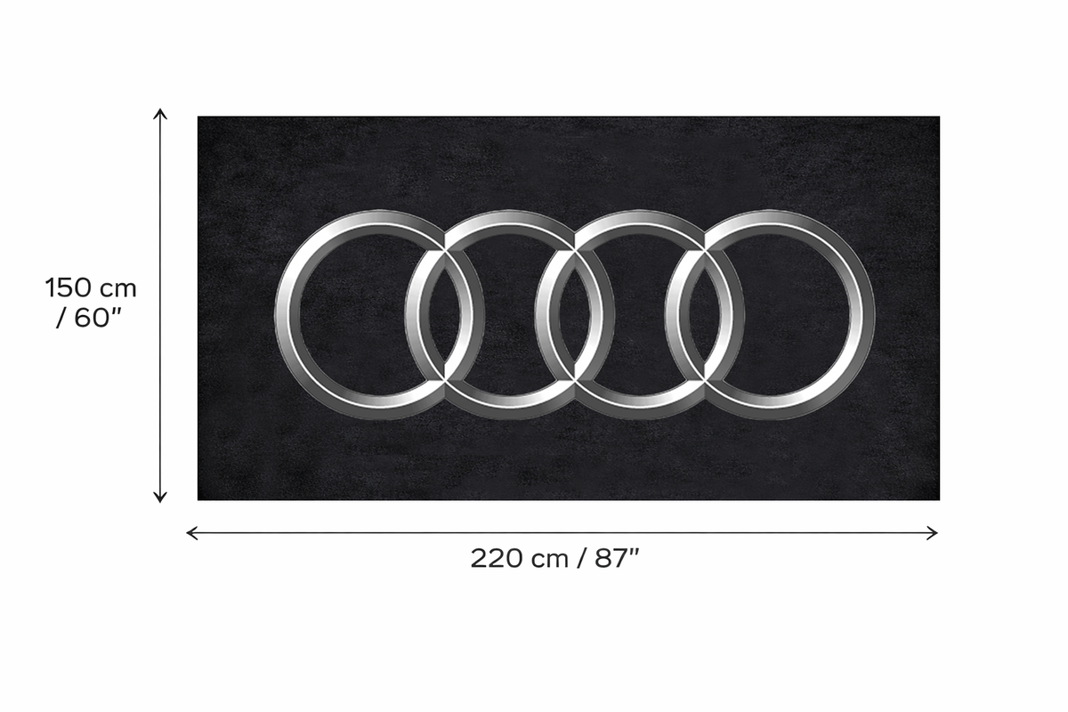 Premium Audi Garage Rug – 5x7 ft (60x87")