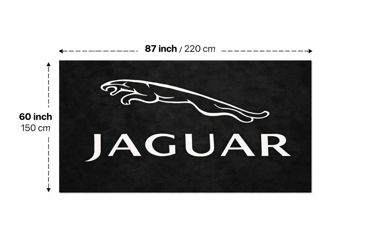 Premium Jaguar Garage Rug – 152 x 221 cm(5x7 ft)