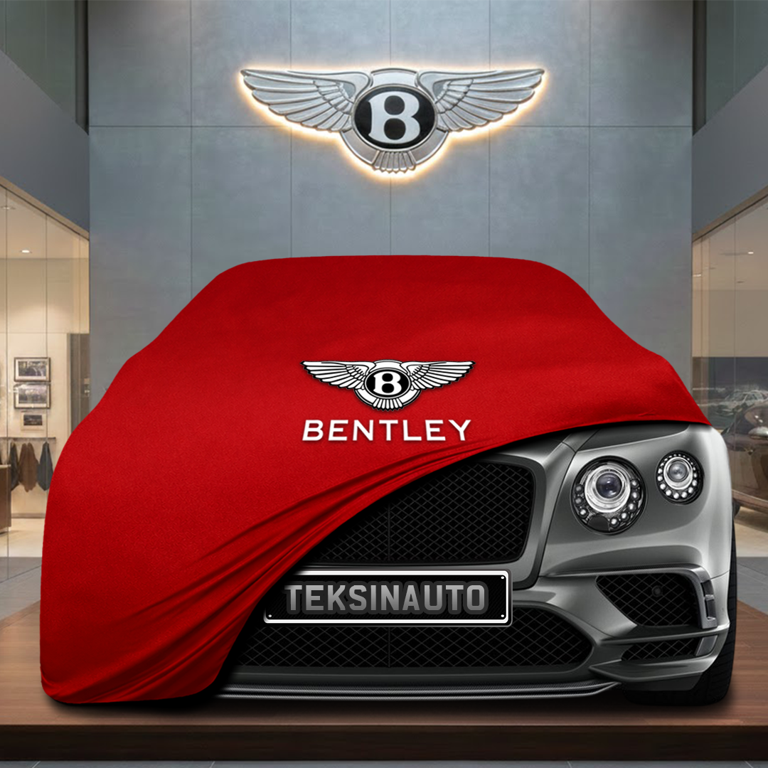 BENTLEY MULSANNE 2010-2016 Custom Fit Indoor Car Cover Soft Stretch Black Gray Blue Red Dust Protection Garage Cover Laser Cut + Bag - Red